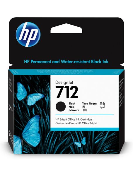 Hp 712 38ml Black Designjet Ink Cartridge