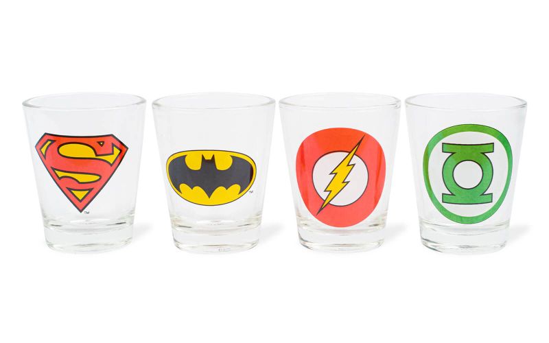 DC Comics - Logos Shot Glasses Pack of 4 Glasses