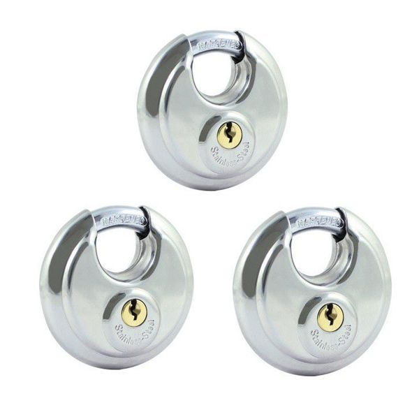 3 x Padlock Diskus Type - 70mm Pad Lock