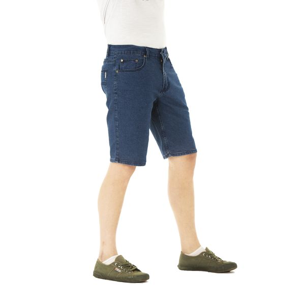 Stretch Denim Short Blue