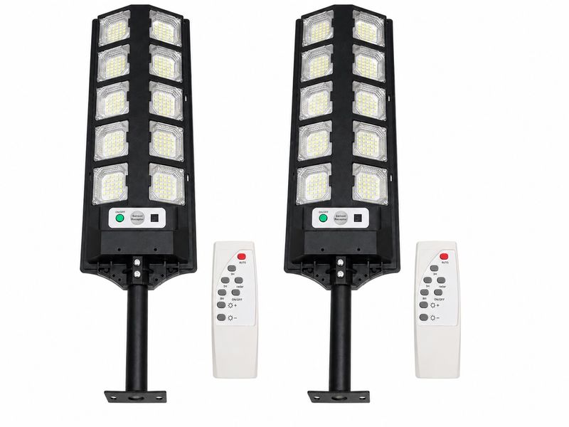 2 Pack Solar Led Street Light With Remote Contro image