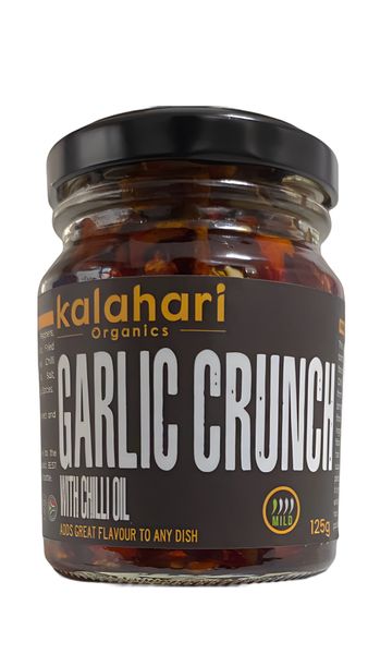 Kalahari Organics Garlic Chilli Crunch oil - 125g