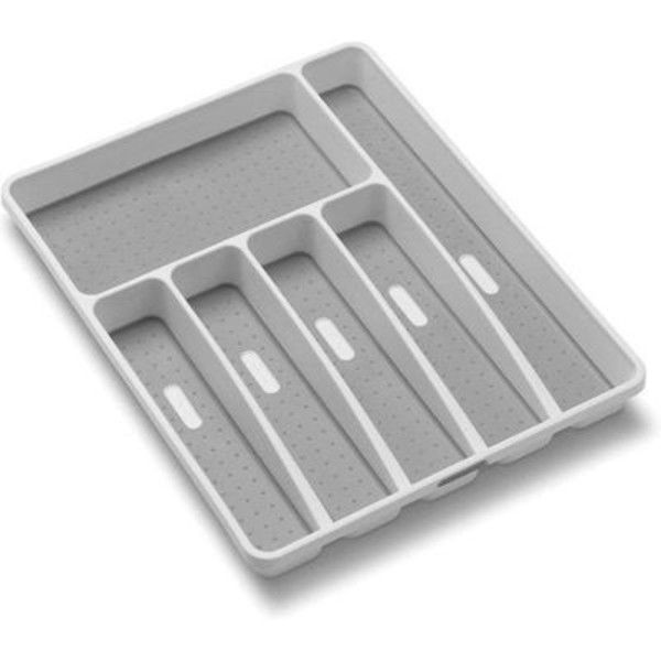 Kitchen Non-Slip 6 Compartment Cutlery Drawer Organiser - Large
