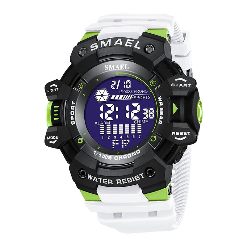 SMAEL 8050 Waterproof Watch- White Green