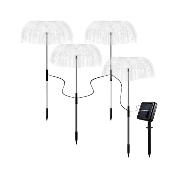 Solar 4-In-1 Jellyfish Lights IP65 Waterproof Compatible With Garden Lawn