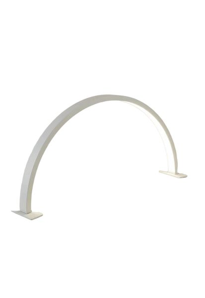 Half Moon LED Desk Beauty Lamp. WHITE