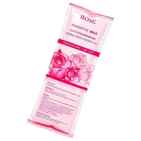 Rose Paraffin Wax Block 453g - Deep Moisturising- Hand, Foot, Elbow
