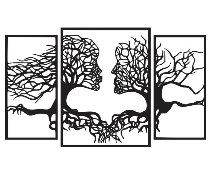 Tree of Life Kissing Couple Wall art