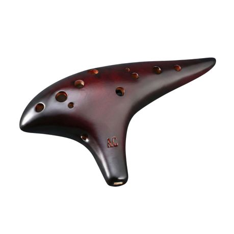Ocean Notes 12 Hole Sweet Potato Ocarina Dolomite Pottery Image