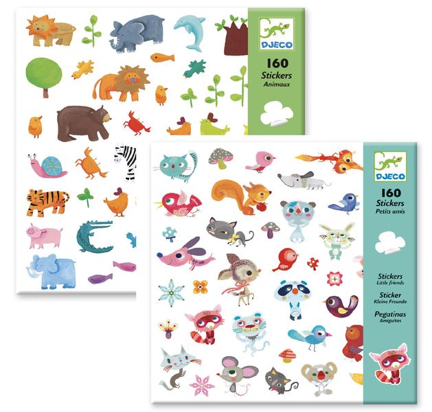 Djeco Sticker Combo - Animals and Small Friends