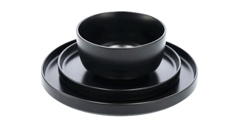 Dinner Set - Black - 12Piece