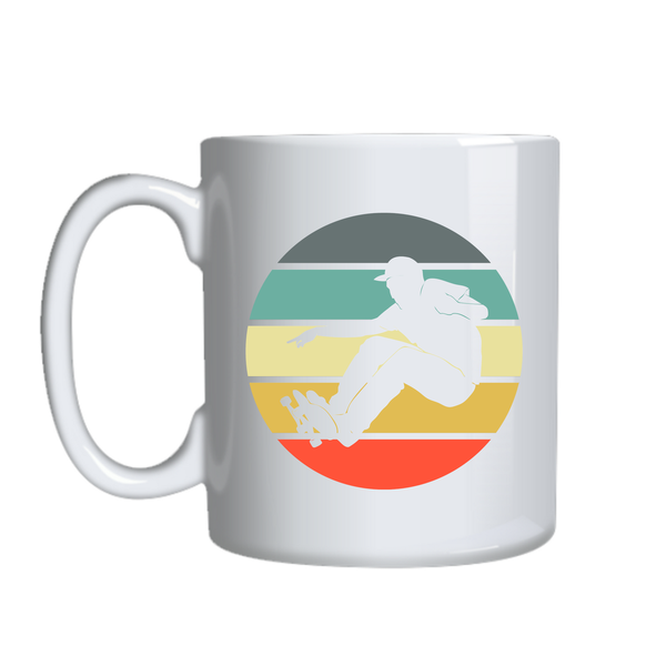 Skateboarder Coffee Mugs for Sports Lovers Trendy Graphic Cup Present 036