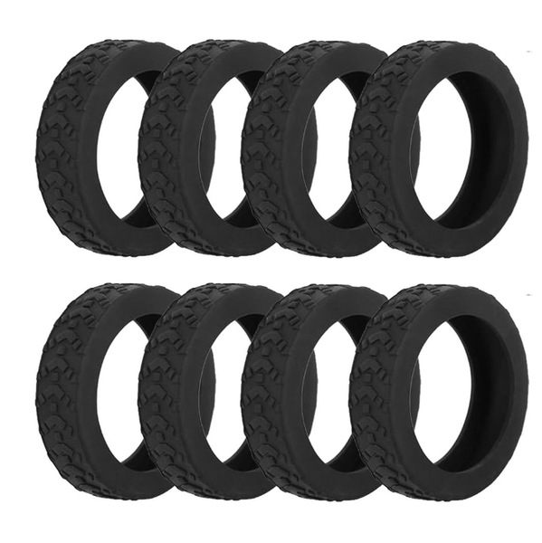 8PCS Silicone Wheel Covers Silent Noise Reduction Luggage Wheel Covers