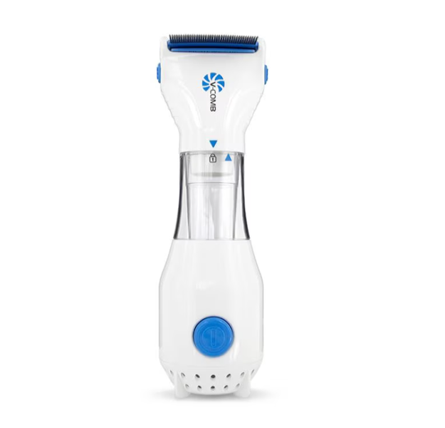 Bltunoed Vacuum Brush For Lice/parasite Removal, LED Lighting,White