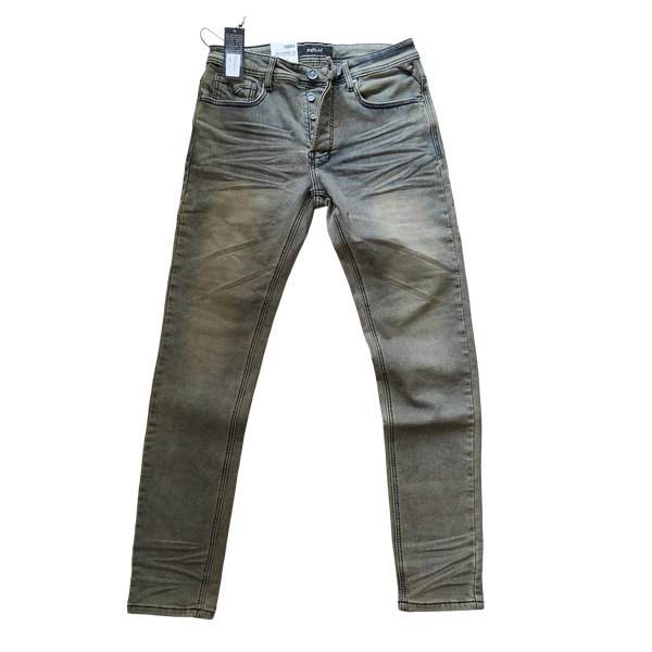 Replay Resinplus FR2306 Skinny Jeans in Stone Wash Blue