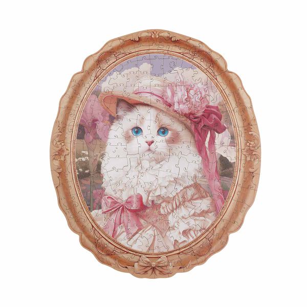 Rowood by Robotime Springtime Kitty Portrait Wooden Jigsaw Puzzle