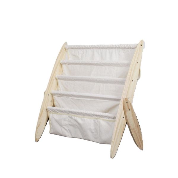 4 Tier Toddler Bookshelf, Wood Shelf Organizer