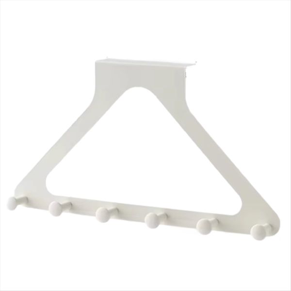 Triangular Door Hook Wall Mounted, PunchFree, Traceless Hanger for Coats, H