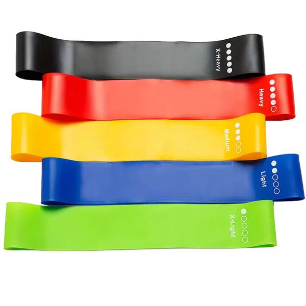 Fitness Resistance Band Set - Multicolour - 5 Pack
