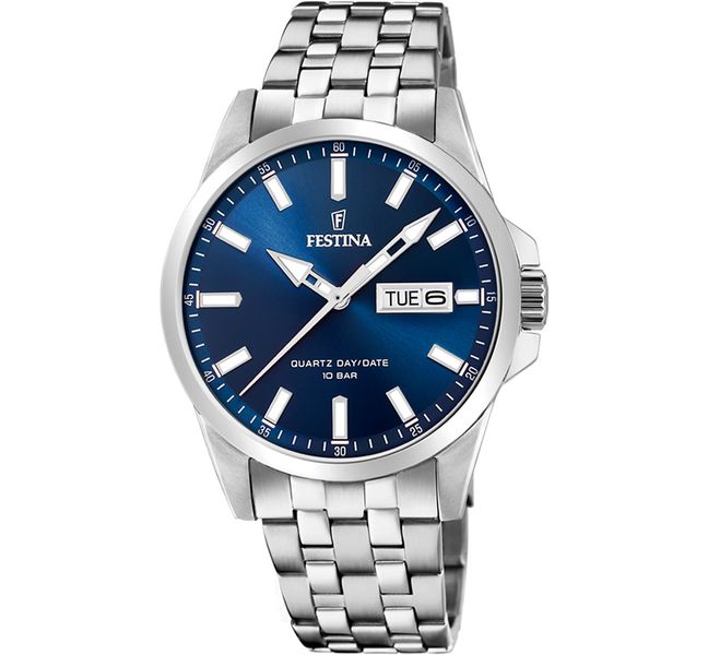 Festina - Classic Gents Watch - Silver/Blue
