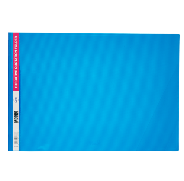 Meeco A3 Premium Quotation Folder - Blue (Landscape) (Pack of 5)