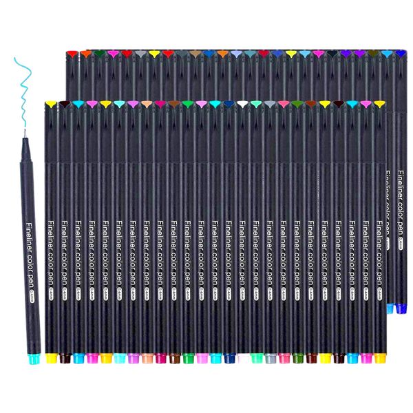 48-Piece Fineliner Pen Set - Rich Variety, Precision Tips