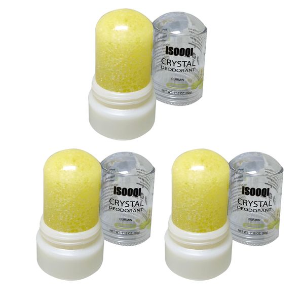 3-pack Natural Deodorant, Odor Eliminator, Ginger Scent, Alum Stone 60g
