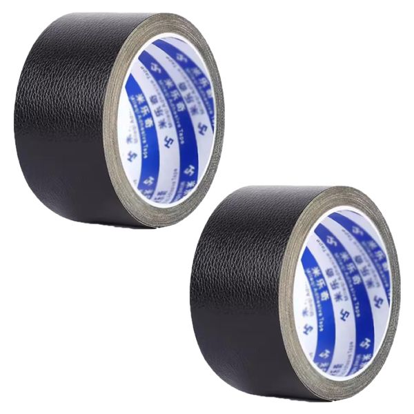 Tool DIY Self Adhesive Leather Damage Repair Tape Roll Set of 2 (5cm x 20m)