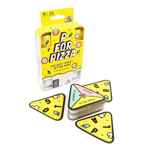 Big Potato Games - P For Pizza Travel Size in Tin - Family Card Game