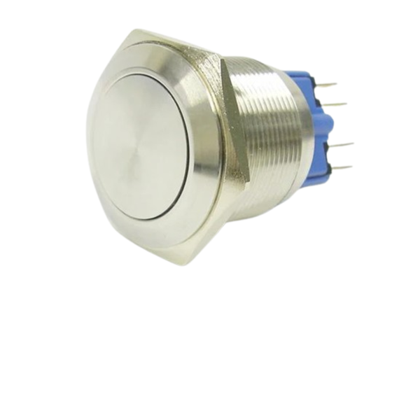 AVP25F-L3S - 25mm Vandal Resistant Latching Push Button, 1NO/1NC, IP67
