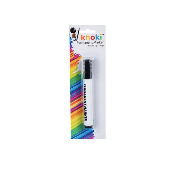 Khoki Stationary- Black Permanent Marker- Pack Of 5
