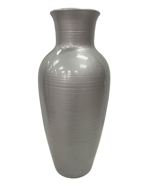 Vase Ceramic Belle Silver - Décor Essentials