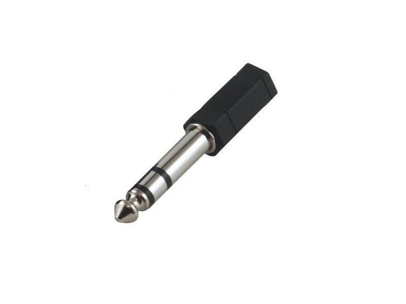 Pro AV Adapter, Male 6.35 mm Stereo to Female 3.5 mm Stereo