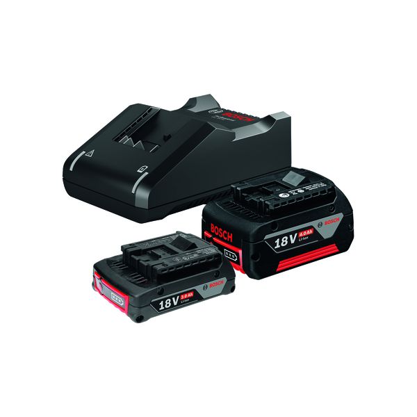 Bosch Professional- Battery Starter Kit (1 x 18V 4.0Ah, 1 x 18V 2.0Ah &amp; 1 x GAL18V-40)