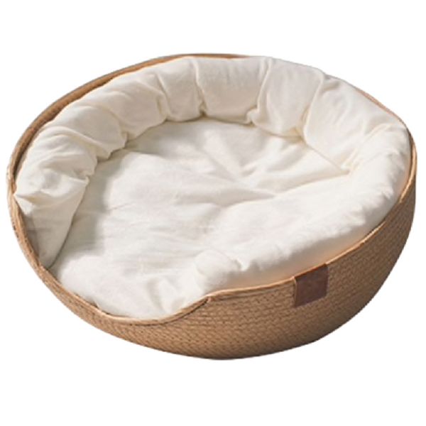 Pet Bed Weaving Four Season Cozy Nest Removable Cushion