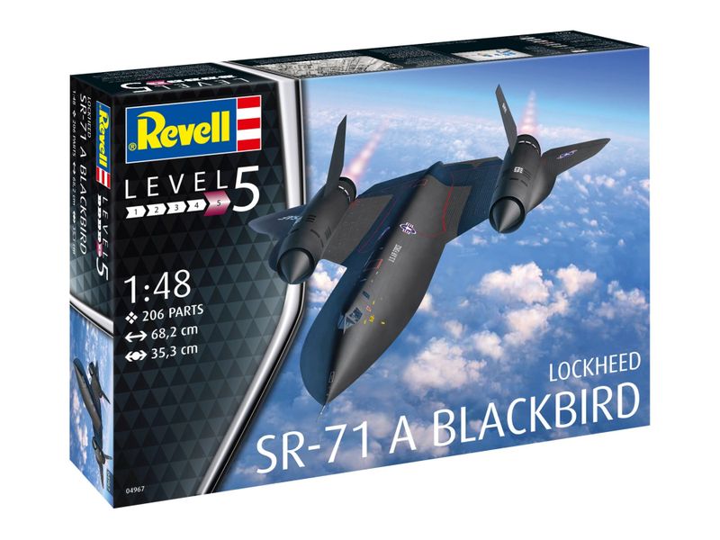 Revell 1/48 Lockheed SR-71 A Blackbird Plane Plastic Model Kit