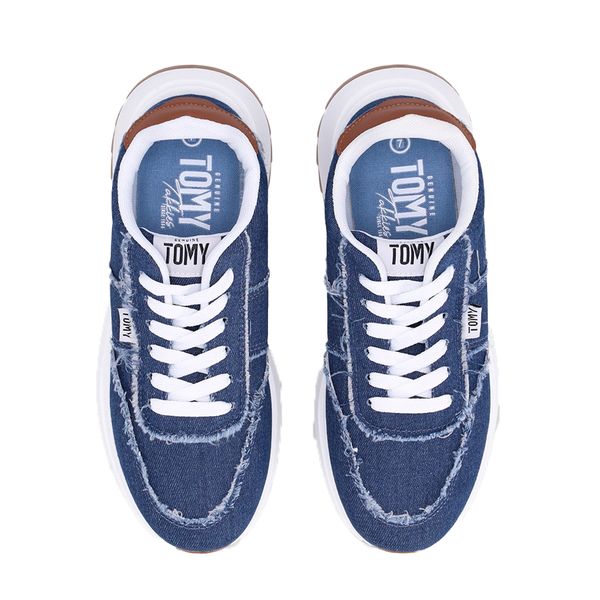 Tomy Tiana Lace Up Fashion Sneakers - Denim