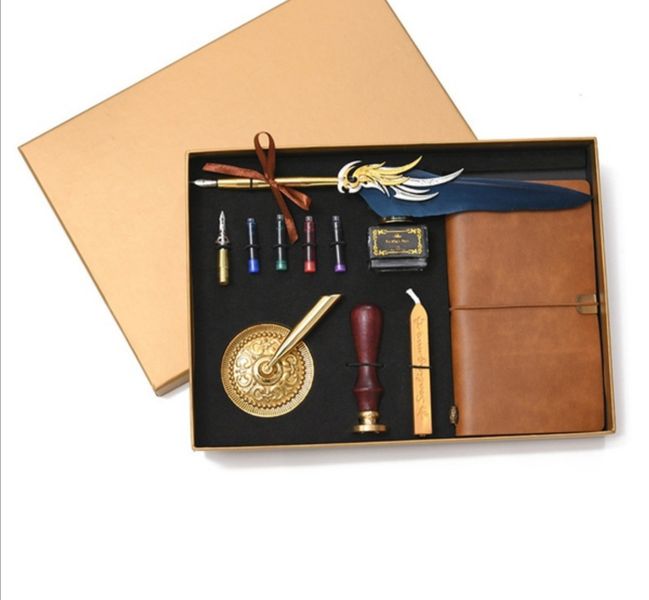 11pcs Calligraphy Feather Pen Gift Set