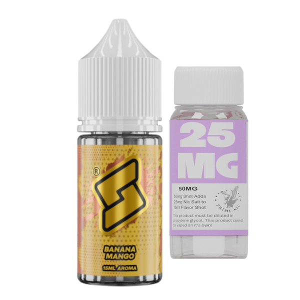 Bard x Wiener Vape Banana Mango 25mg 30ml Longfill Kit