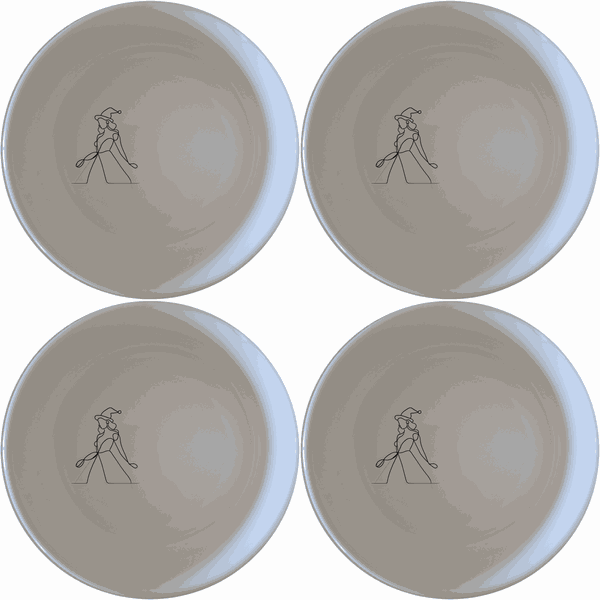 Christmas Imagery Flat Bowl Set of 4 - Range 2