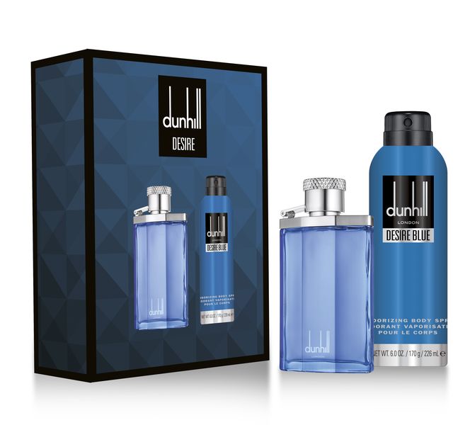 Dunhill Desire Blue 100ml Edt and Complimentary 226ml Desire Blue Body Spray Gift Set