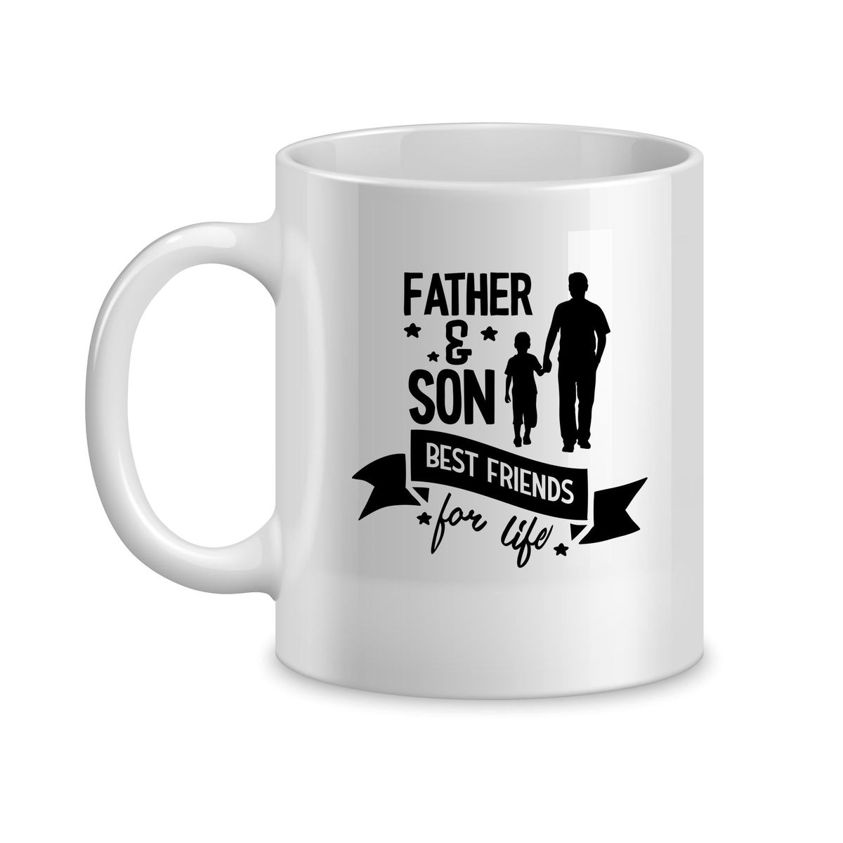 Father and Son Coffee Mug for Him Father's Day Graphic Cups Men Present ...