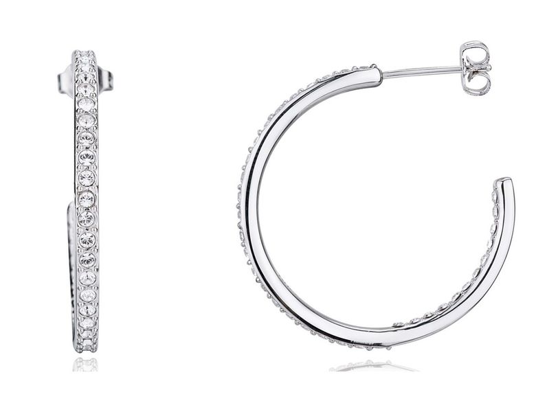 Inner &amp; Outer Earrings made with Crystals from Swarovski