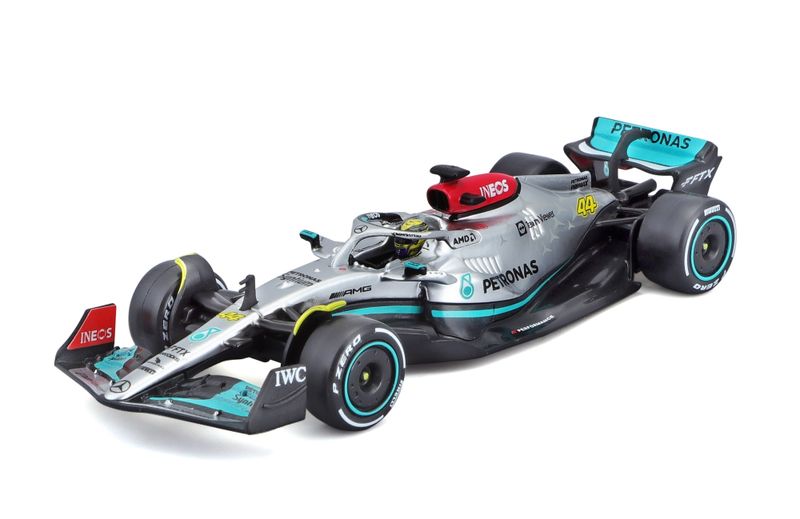 Bburago 1/43 AMG F1 W13 2022 - Collectors Hard Case - #44 L. Hamilton