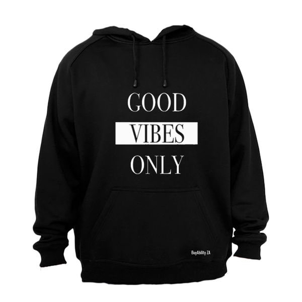 Good Vibes Only - Mens - Hoodie - Grey
