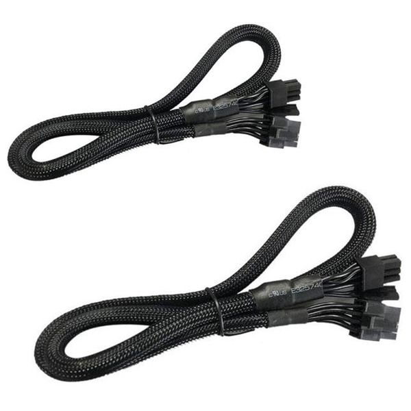 2 Pack 8 Pin To 8 Pin Pcie Vga Supply Cable For Evga Supernova 650