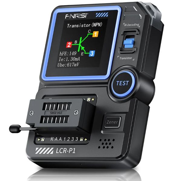 FNIRSI LCR-P1 Overvoltage Protected Component/Transistor Tester &amp; LCR Meter