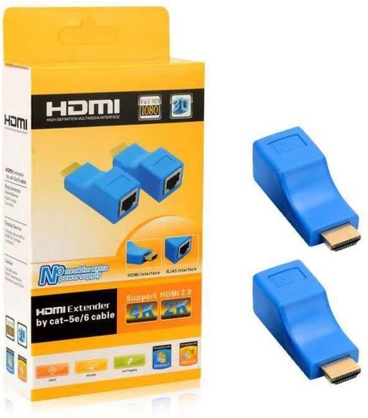 Replacement HDMI Extender for cat -5e/6 Cable 2.0