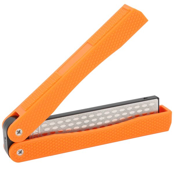 Portable Fan-Shaped Knife Grinder (Orange)