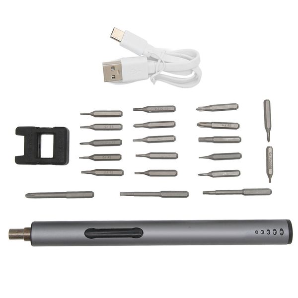 Electric Screwdriver with 20 Magnetic Bits
